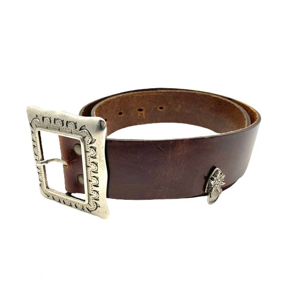 unknown Accessories - Vintage German Leather Belt Med